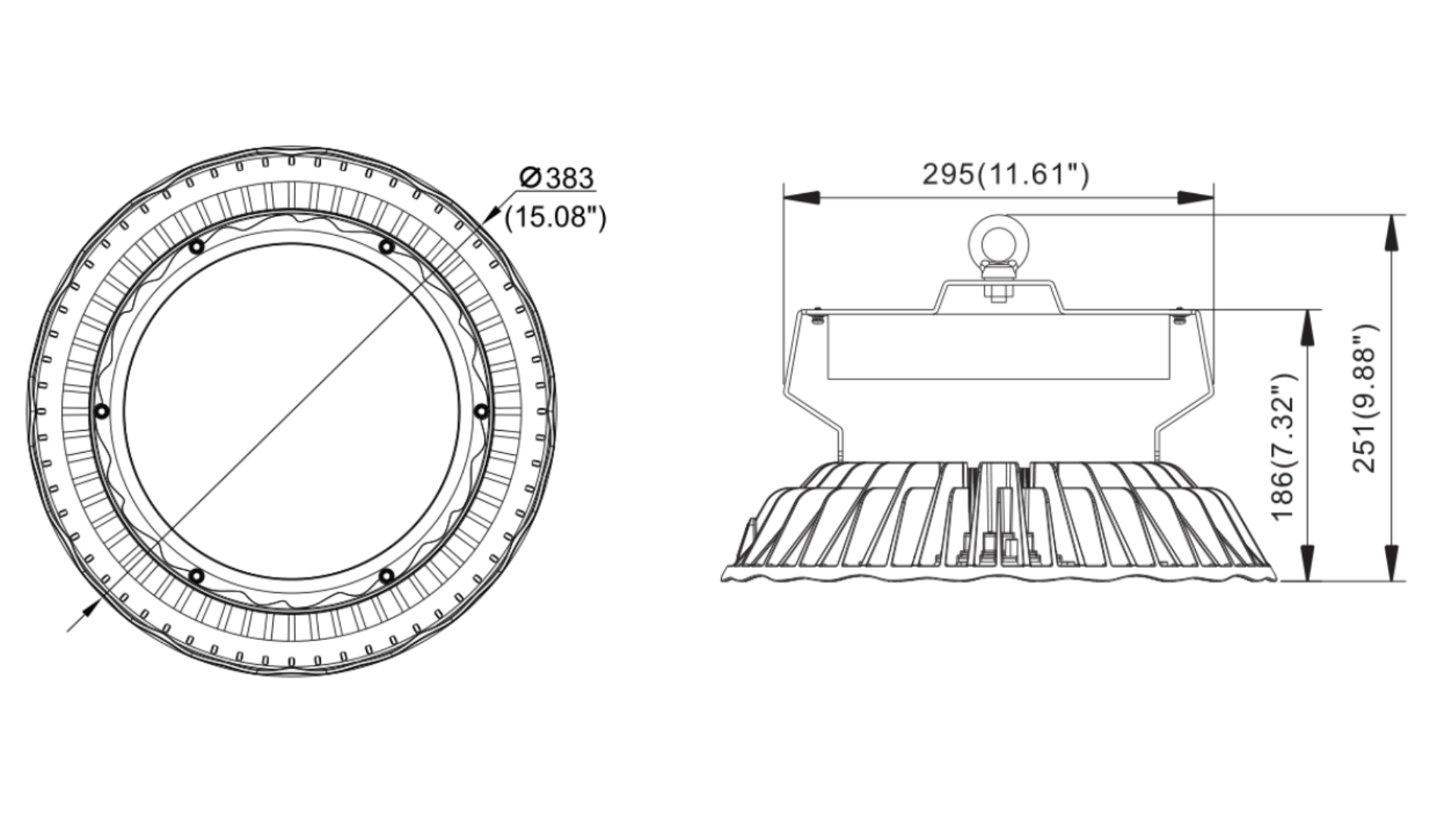 CHB300HV Dimensions